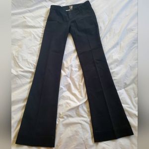 Low Rise Crease Front Flared Pants